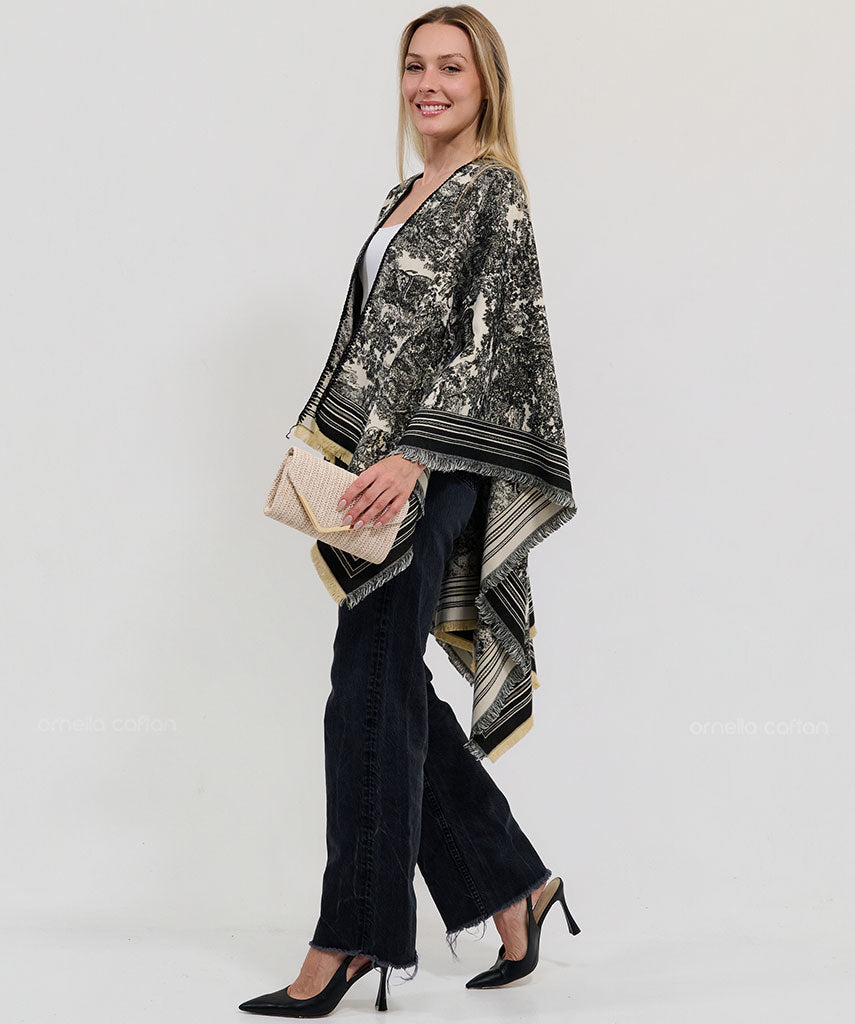 Reversible Cozy Cape - Ornella Caftan™