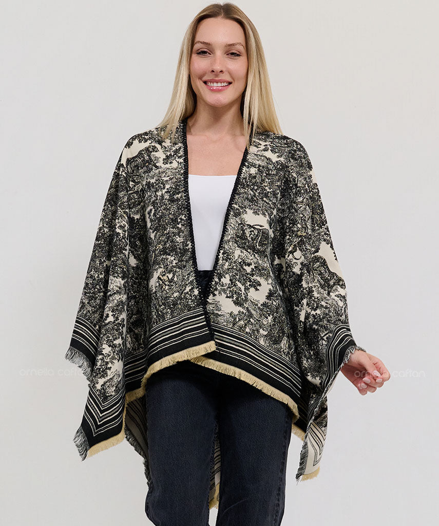 Reversible Cozy Cape - Ornella Caftan™