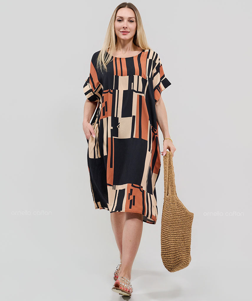 Casual, Short Pocket Dress – Ornella Caftan™