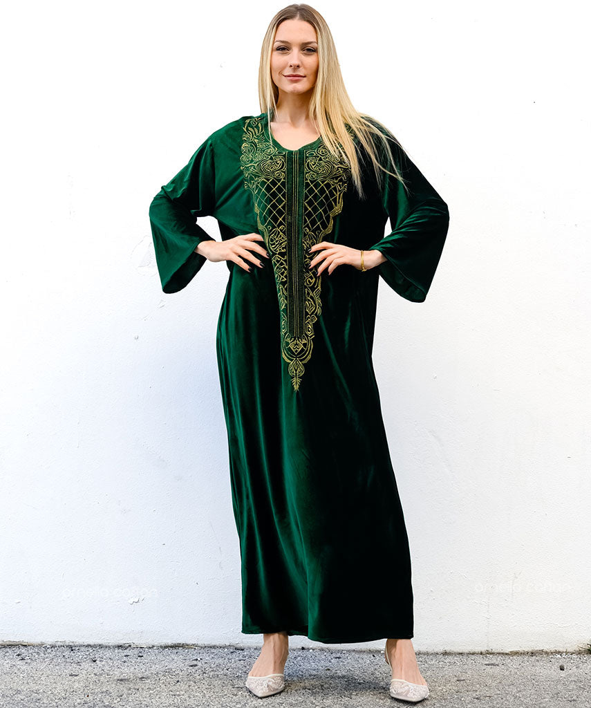 Warm, Cozy Velvet Caftan - Ornella Caftan™