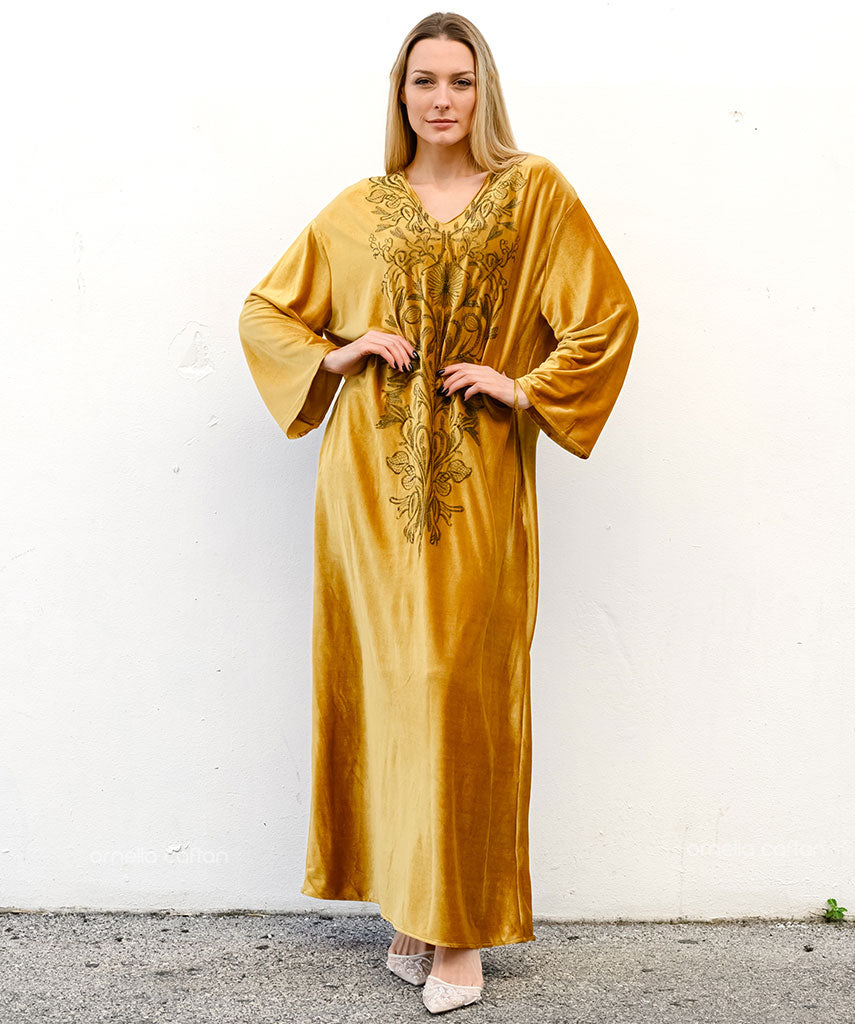 Warm, Cozy Velvet Caftan - Ornella Caftan™