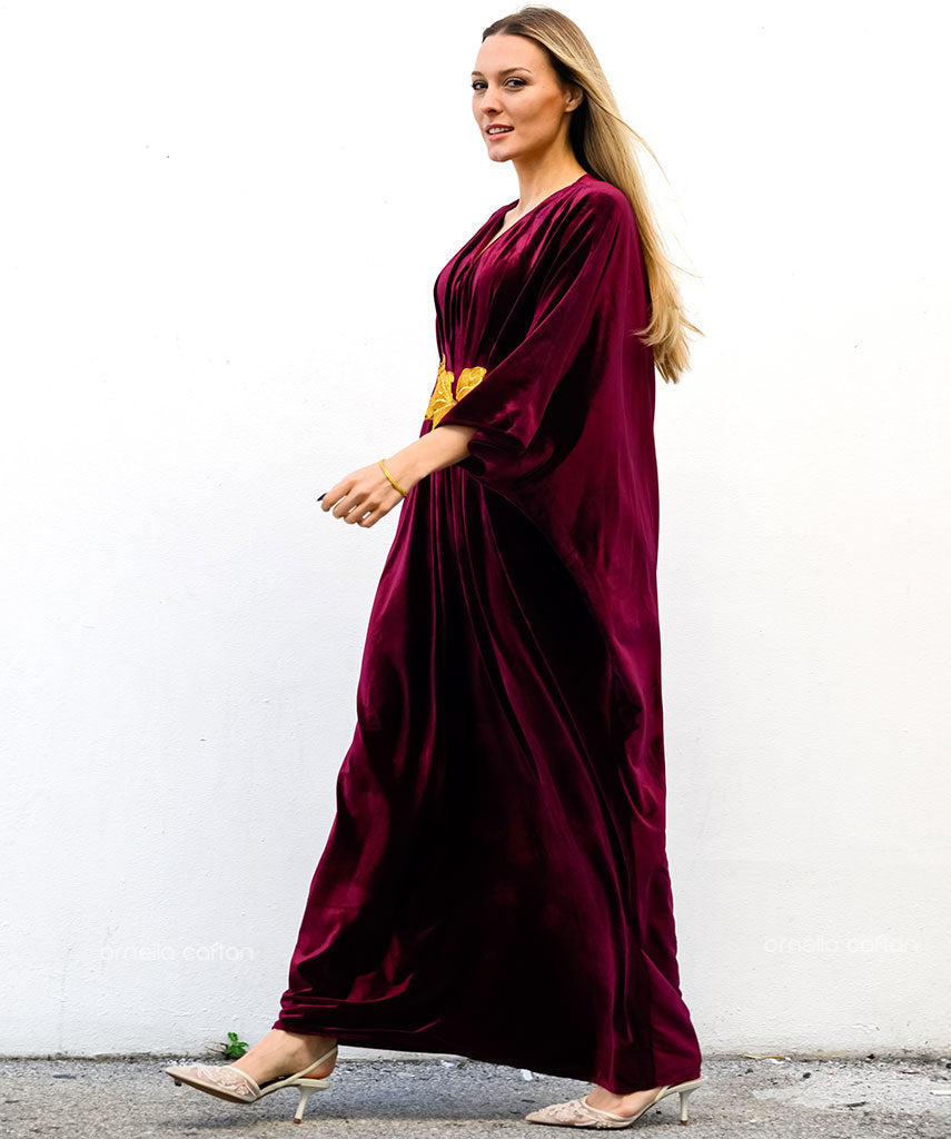 Warm, Cozy Velvet Caftan - Ornella Caftan™