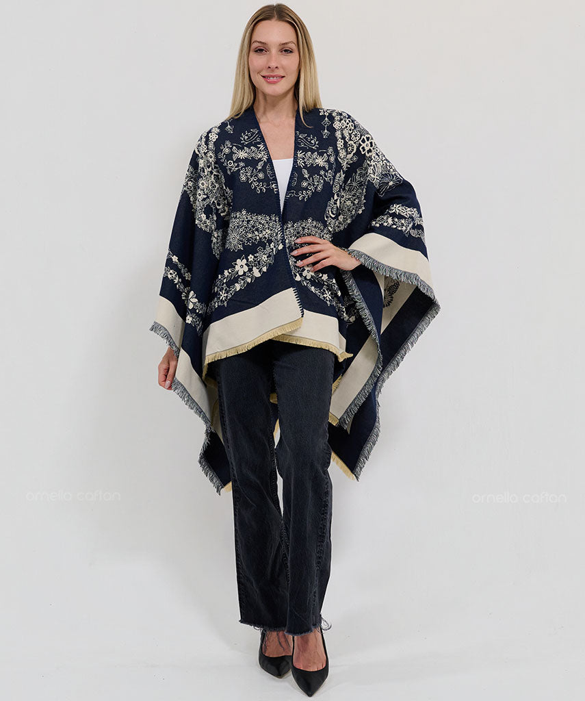 Reversible Cozy Cape - Ornella Caftan™