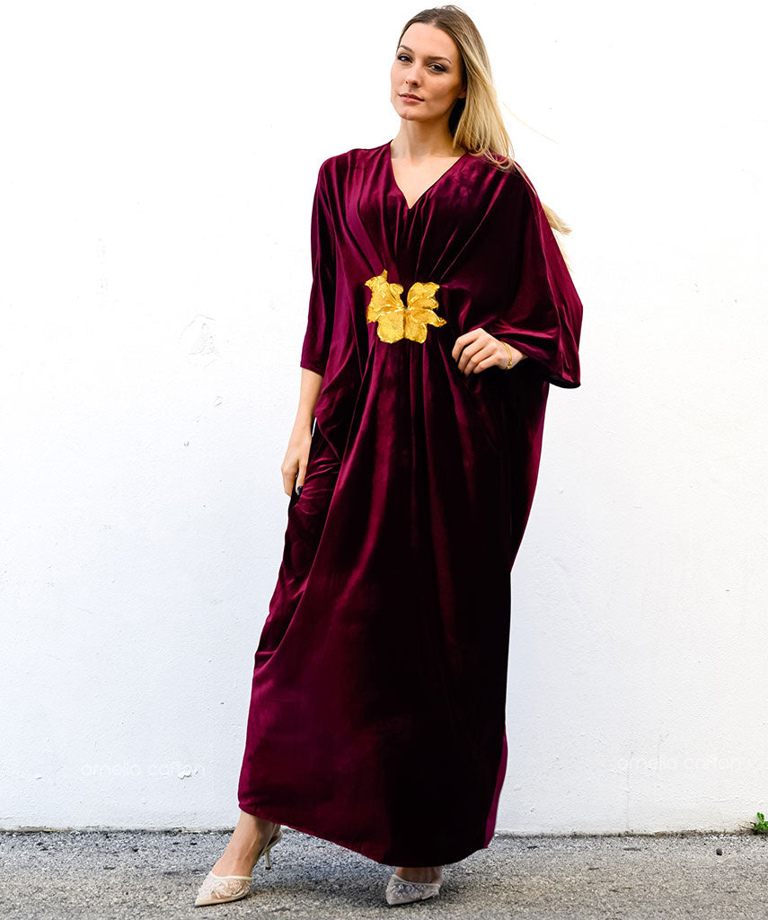 Warm, Cozy Velvet Caftan - Ornella Caftan™
